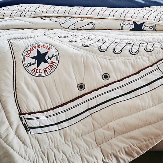 Converse Chuck Taylor Natural Undyed Organic Cotton Kids Twin Quilt