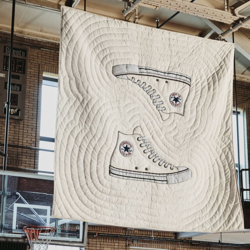 Converse Chuck Taylor Natural Undyed Organic Cotton Kids Twin Quilt