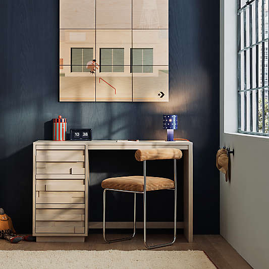 Converse Half Court Whitewashed Ash Wood Kids Desk