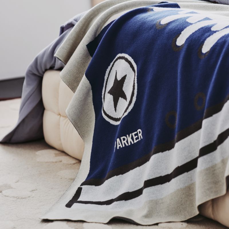 Converse Intarsia Knit Chuck Taylor Organic Cotton Kids Throw Blanket - image 6 of 11