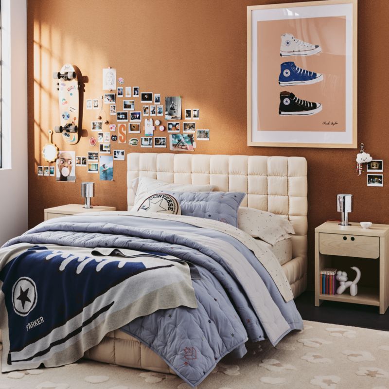 Converse Intarsia Knit Chuck Taylor Organic Cotton Kids Throw Blanket - image 1 of 11