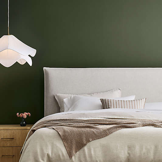 Arvada Upholstered King Headboard and Wood Storage Bed