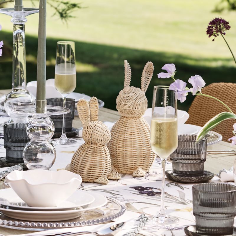 Small Rattan Bunny Decorative Sculpture - image 1 of 3