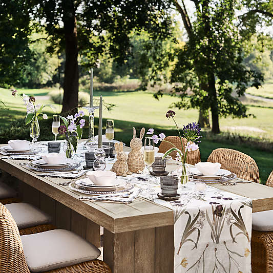 Rattan Bunny Decorative Sculpture