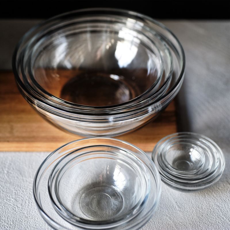 Anchor Hocking Glass Mixing Bowls, Set Of 10 - image 1 of 4