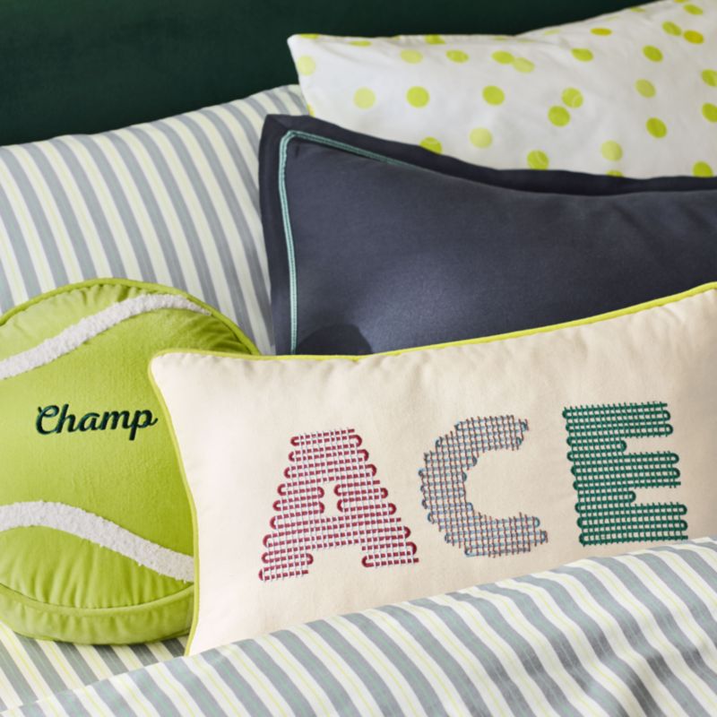 Ace Embroidered Kids Throw Pillow by Venus Williams - image 1 of 5