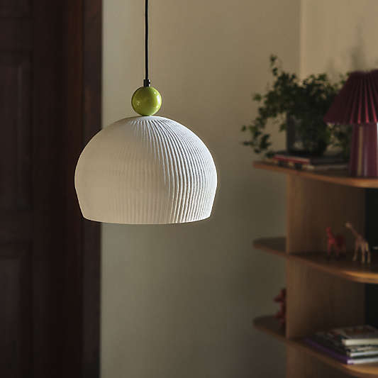 Smash Textured Plaster 13" Kids Pendant Ceiling Light by Venus Williams