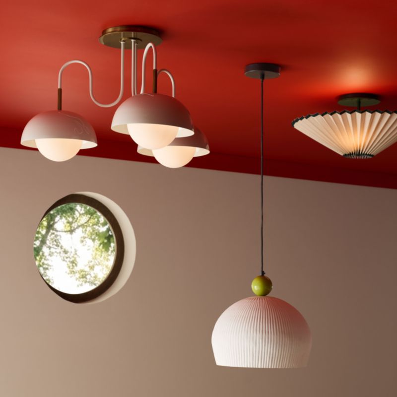 Grand Slam Varsity Pleated Kids Flush Mount Ceiling Light by Venus Williams - image 2 of 8