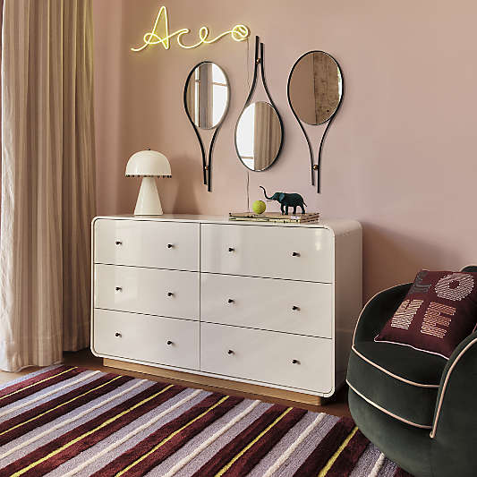 Ribbon Racket Wall Mirror by Venus Williams