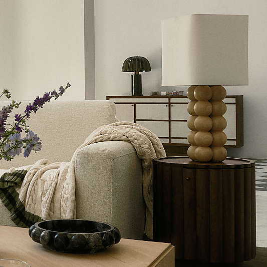 Set Point Walnut Wood Storage 20" End Table by Venus Williams