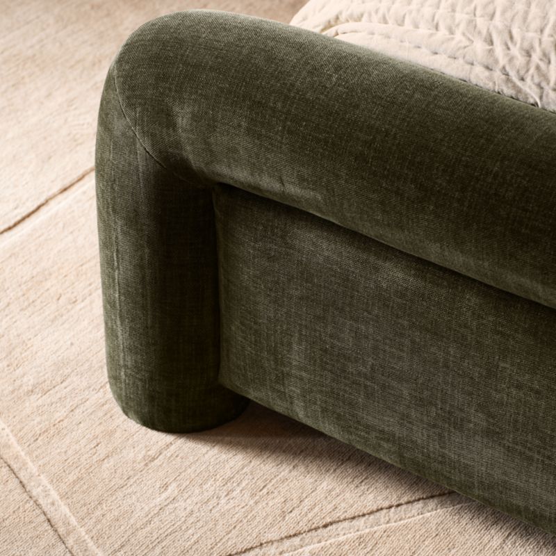Meadows Olive Upholstered King Bed by Venus Williams - image 4 of 10