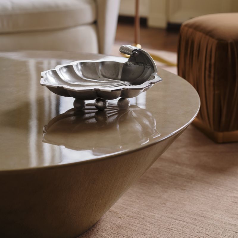 Shell Cast Aluminum Decorative Tray by Laura Harrier and Tiffany Howell - image 1 of 6