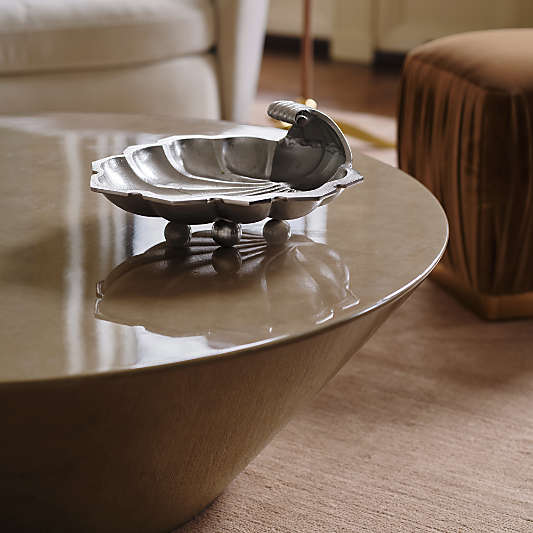 Shell Cast Aluminum Decorative Tray by Laura Harrier and Tiffany Howell