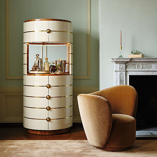 Salon Swivel Accent Chair by Laura Harrier and Tiffany Howell