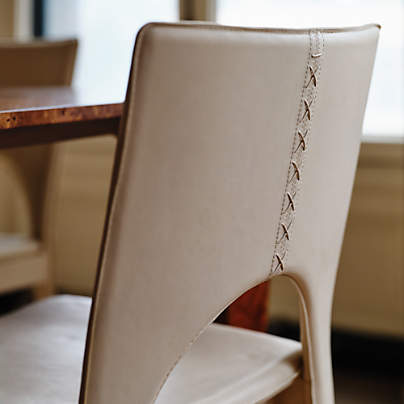 Corsette Leather Dining Chair by Laura Harrier & Tiffany Howell