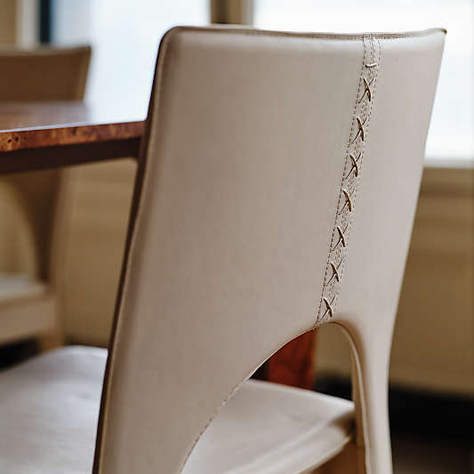 Corsette Leather Dining Chair by Laura Harrier & Tiffany Howell