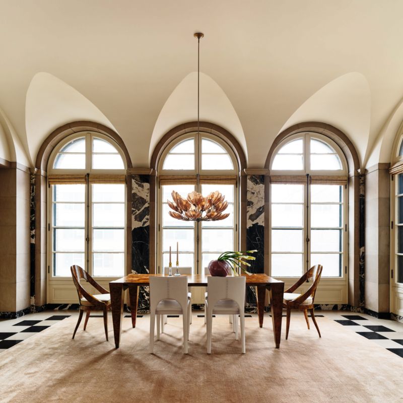 Laurent 78" Burl Wood Dining Table by Laura Harrier & Tiffany Howell - image 1 of 7