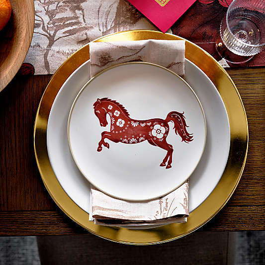 Year of the Horse Stoneware Salad Plate