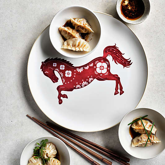 Year of the Horse Stoneware Platter