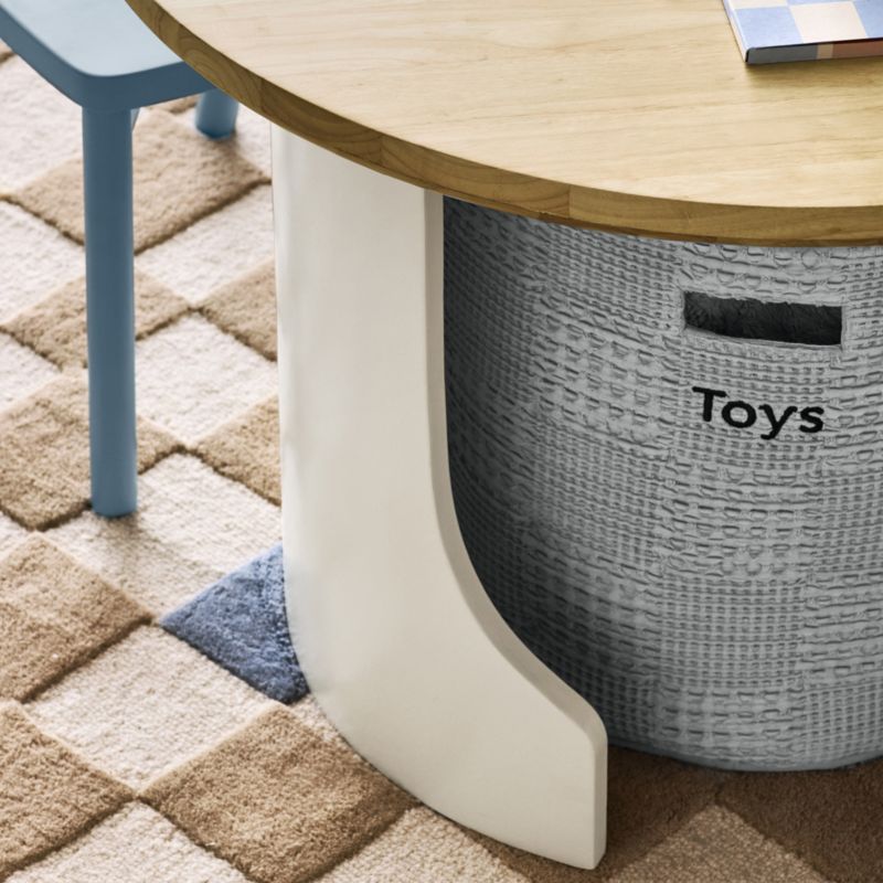 Nella Quarry Grey Floor Storage Bin with Handles - image 1 of 11