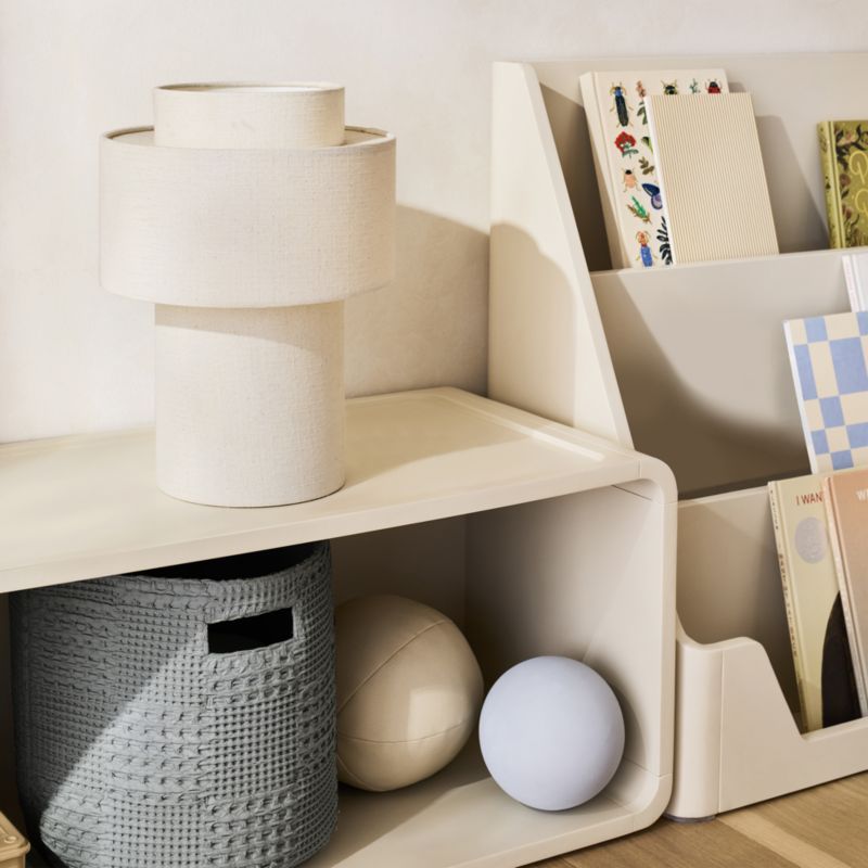 Nella Quarry Grey Shelf Storage Bin with Handles - image 1 of 12