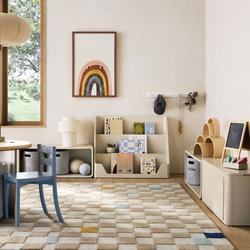 Scout Linen Wood Kids Stackable Bookshelf - image 5 of 10