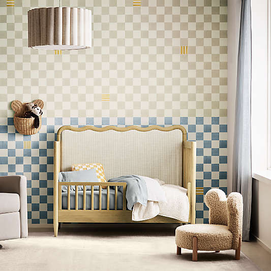 Waveland Natural Oak Wood Toddler Bed Rail