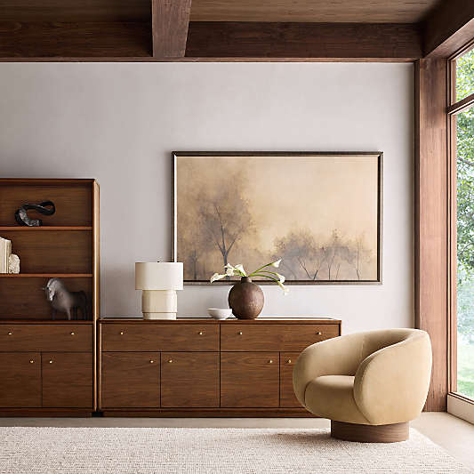 Lafayette 80" Walnut Storage Media Console