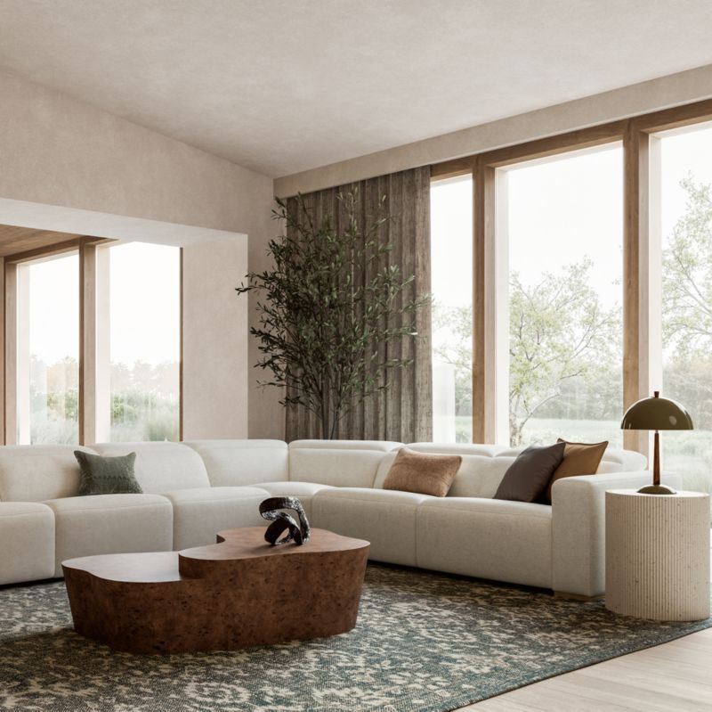 Mesa Oak Burl 55" Coffee Table - image 3 of 8