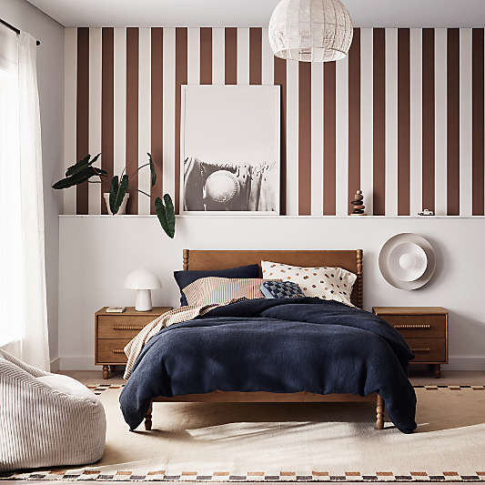 Jack Hazelnut Ash Wood Kids Bed