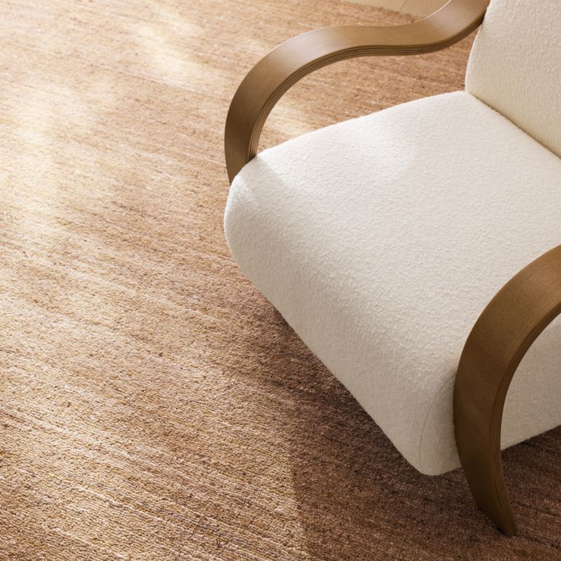 Rimini Wool Handwoven Camel Brown Area Rug 9'x12' - image 6 of 5