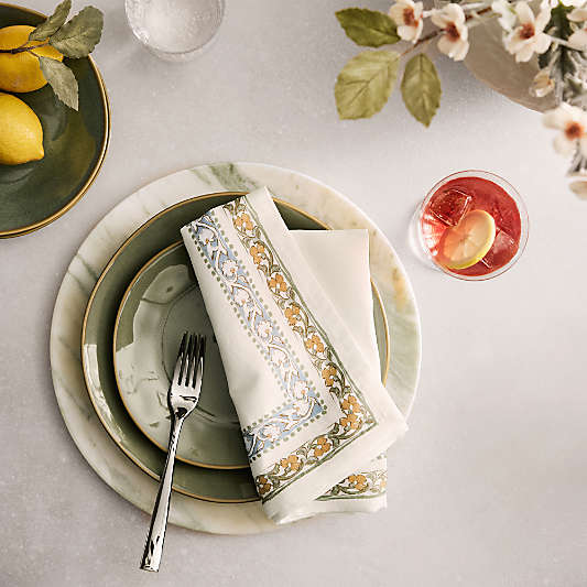 Spring Border Napkins, Set of 4