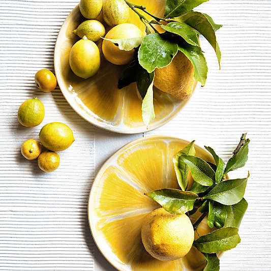 Citrus Stoneware Salad Plate