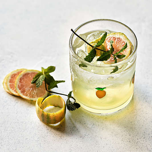 Lemon Icon 15-Oz. Double Old-Fashioned Glass