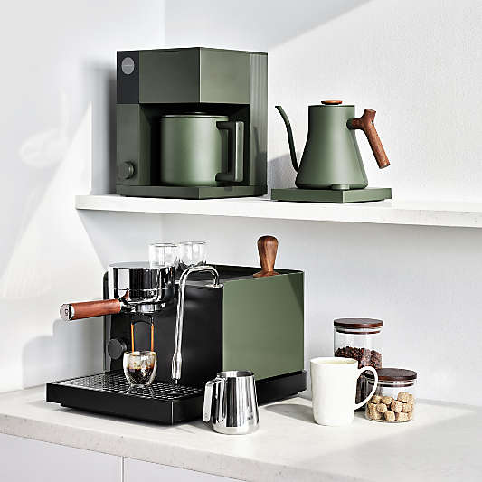 Fellow Stagg EKG Pro Electric Tea Kettle in Woodland with Walnut Accents