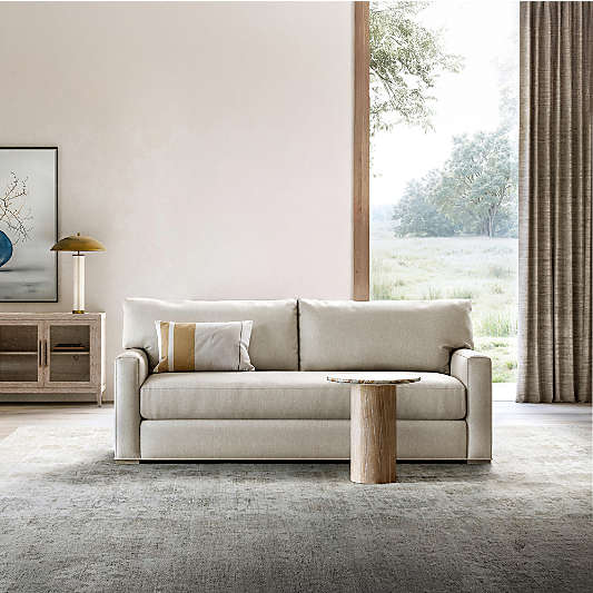 Homage Marble and White Oak 20" Side Table