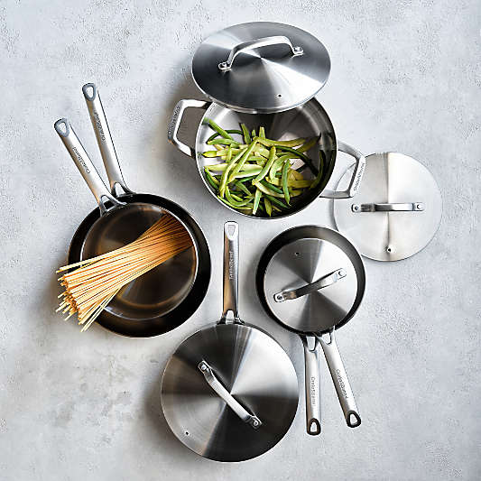 Crate & Barrel EvenCook Stainless™1.66-Qt. Stainless Steel Saucepan