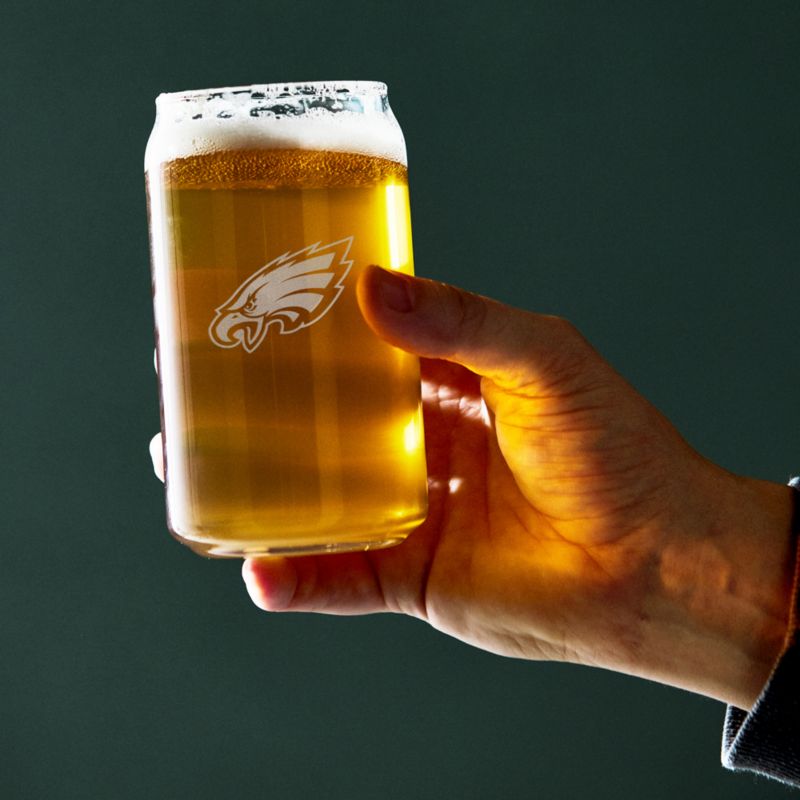 NFL Philadelphia Eagles Beer Can 16-Oz. Glass, Set of 4 - image 2 of 3