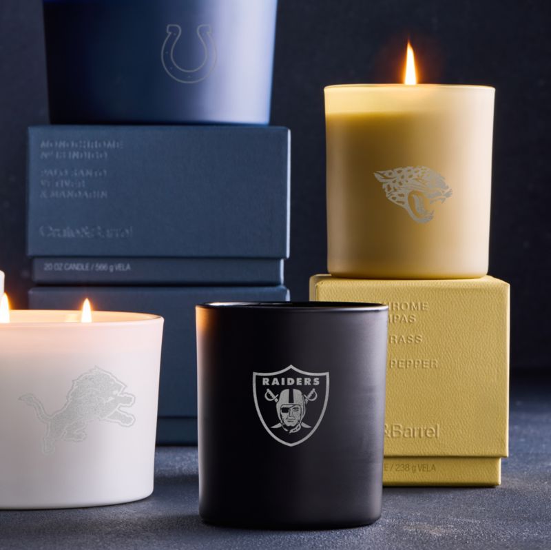 NFL Tampa Bay Buccaneers Monochrome No. 4 Suede 3-Wick Scented Candle - Cardamom, Amber and Oakmoss - image 1 of 2