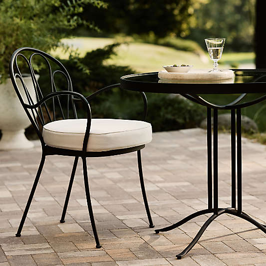Galleria Metal Outdoor Dining Armchair with Cushion