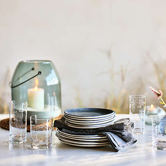 Adelaide Blue Glass Lantern 11.5"