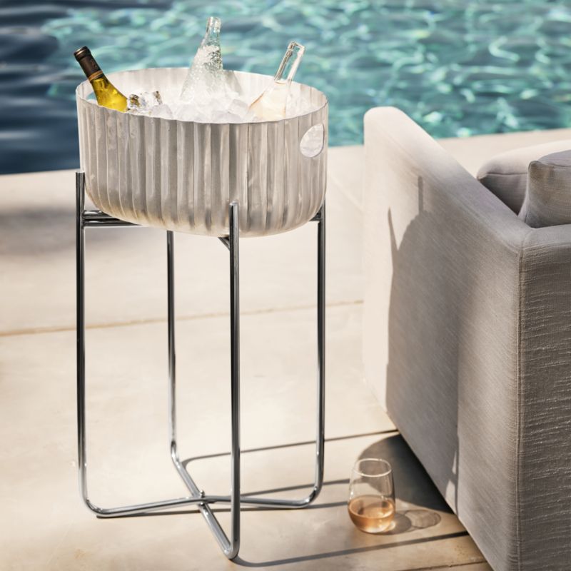 Stainless Steel Beverage Tub Stand - image 1 of 4