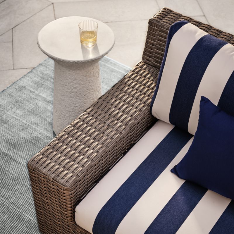Abaco Resin Wicker 5-Piece Left-Arm Chaise Outdoor Sectional Sofa with Cast Sage Sunbrella ® Cushions - image 9 of 12