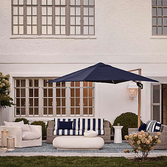 Abaco Outdoor Ottoman with Sunbrella ® Cushion