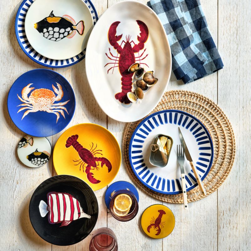 Seaside Melamine Salad Plates, Set of 4 - image 1 of 4