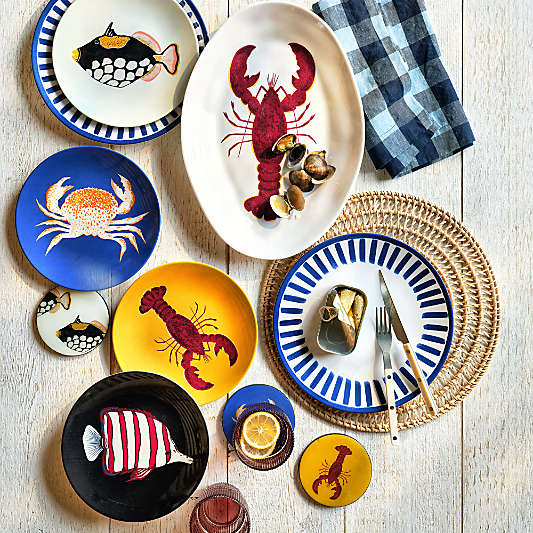 Seaside Melamine Dinner Plate