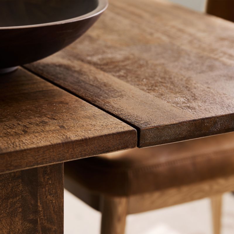 Basque 82"-118" Vintage Brown Solid Wood Extendable Dining Table - image 5 of 16