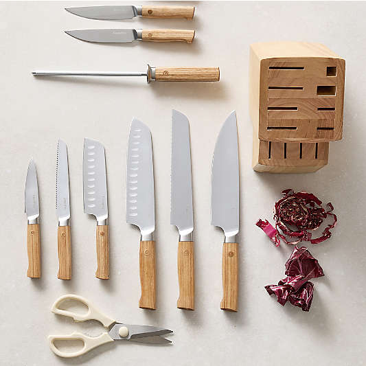 Greenpan™ Elite Light Pakka Wood 13-Piece Knife Block Set