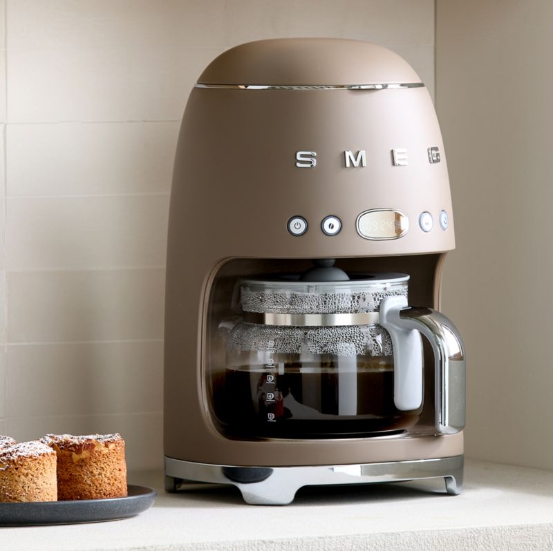 SMEG Matte Mocha Drip Coffee Maker - image 1 of 8