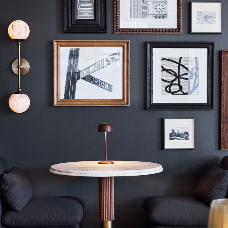 Alba 2-Light White Alabaster Wall Sconce Light - image 2 of 10